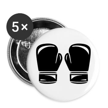 Boxing - Buttons large 2.2''/56 mm (5-pack) - white - Front