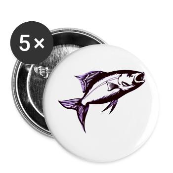 Fishing Fishing Hooks Fishing Anglers - Buttons large 2.2''/56 mm (5-pack) - white - Front