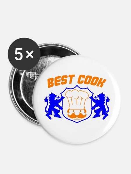 best cook - Buttons groß 56 mm (5er Pack) - Weiß