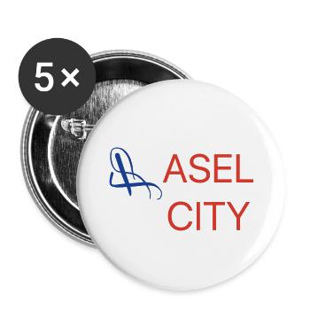 Basel Baby Gift - Buttons large 2.2''/56 mm (5-pack) - white - Front