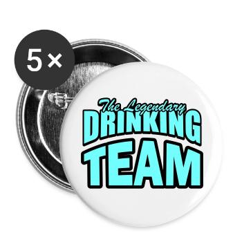 Drinking Team - Buttons large 2.2''/56 mm (5-pack) - white - Front