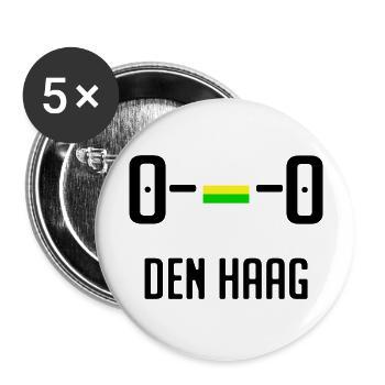 O O THE HAGUE WOMEN - Buttons large 2.2''/56 mm (5-pack) - white - Front