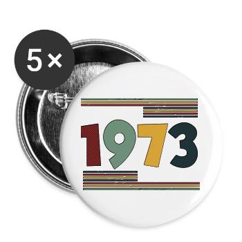 Classic 1973 Original - Buttons groß 56 mm (5er Pack) - Weiß - Vorne