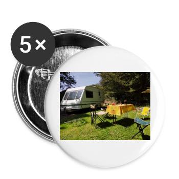 Caravan in the sun - Buttons large 2.2''/56 mm (5-pack) - white - Front