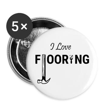 Craftsman Handyman Craft Tool Construction Site - Buttons large 2.2''/56 mm (5-pack) - white - Front