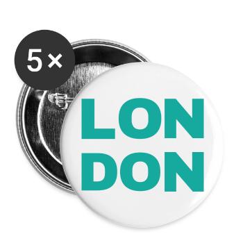 London town - Buttons large 2.2''/56 mm (5-pack) - white - Front