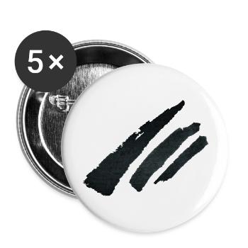 Strip Brush - Buttons large 2.2''/56 mm (5-pack) - white - Front