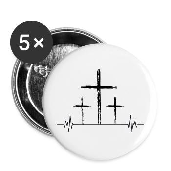 Die for you - Buttons groß 56 mm (5er Pack) - Weiß - Vorne