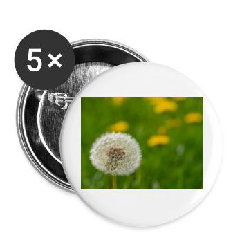 Dandelion - Buttons large 2.2''/56 mm (5-pack) - white - Front