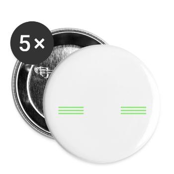 bday cool logging lumberjackwoodworking mason - Buttons groß 56 mm (5er Pack) - Weiß - Vorne