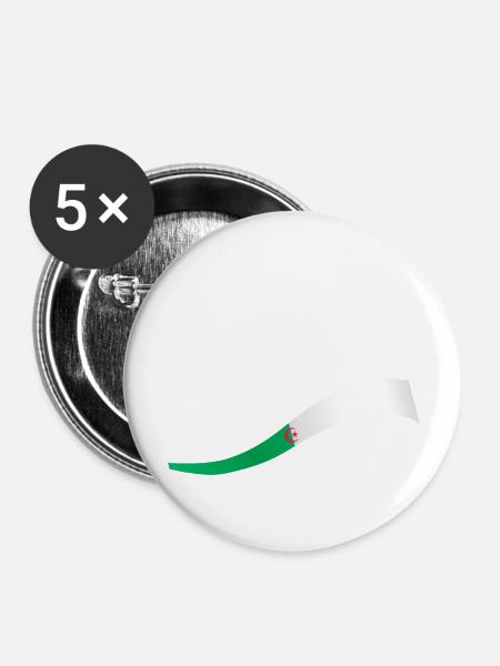 Eine Million Märtyrer - Geschenkidee Algerien - Buttons groß 56 mm (5er Pack) - Weiß