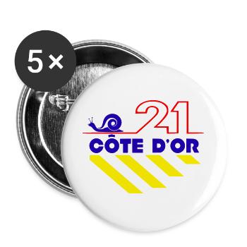 Gold Coast - Buttons large 2.2''/56 mm (5-pack) - white - Front