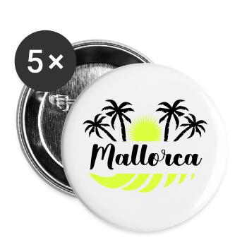 Majorca - Buttons large 2.2''/56 mm (5-pack) - white - Front