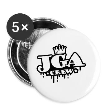 Jga Crew Bachelor Party - Buttons large 2.2''/56 mm (5-pack) - white - Front