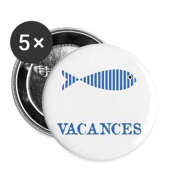 THANK YOU. MISTRESS. MASTER. HOLIDAY - Buttons large 2.2''/56 mm (5-pack) - white - Front