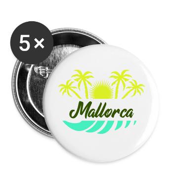 Majorca - Buttons large 2.2''/56 mm (5-pack) - white - Front