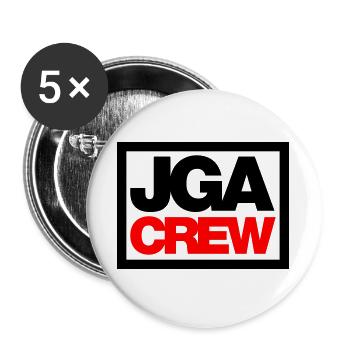 Bachelor Party Crew - Emblem - Buttons large 2.2''/56 mm (5-pack) - white - Front