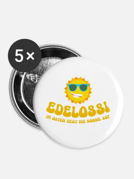 OSSI - Buttons groß 56 mm (5er Pack) - Weiß
