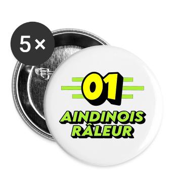 Klagender Aindinois - Buttons groß 56 mm (5er Pack) - Weiß - Vorne