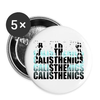 Calisthenics - Buttons large 2.2''/56 mm (5-pack) - white - Front
