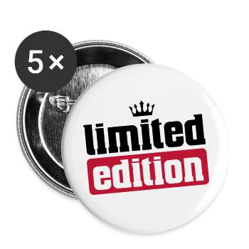 Limited Edition Crown - Buttons large 2.2''/56 mm (5-pack) - white - Front