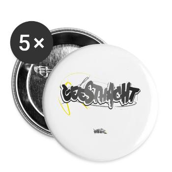 Geesthacht - Buttons groß 56 mm (5er Pack) - Weiß - Vorne