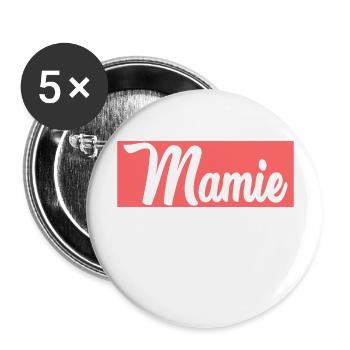 GRANNY. MOTHER'S DAY. HAPPY BIRTHDAY GRANDMA. I LOVE YOU - Buttons large 2.2''/56 mm (5-pack) - white - Front