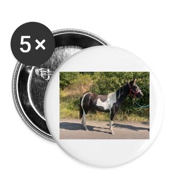 I Love my Horse - Buttons groß 56 mm (5er Pack) - Weiß - Vorne