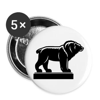 Bear - Buttons large 2.2''/56 mm (5-pack) - white - Front
