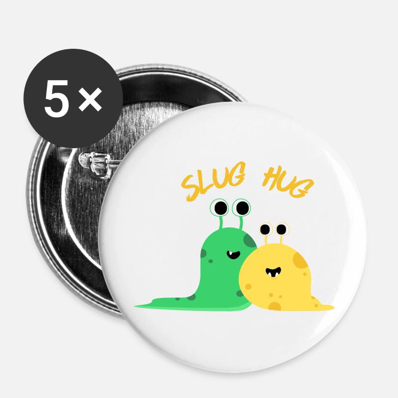 Slug Hug - Buttons large 2.2''/56 mm (5-pack) - white