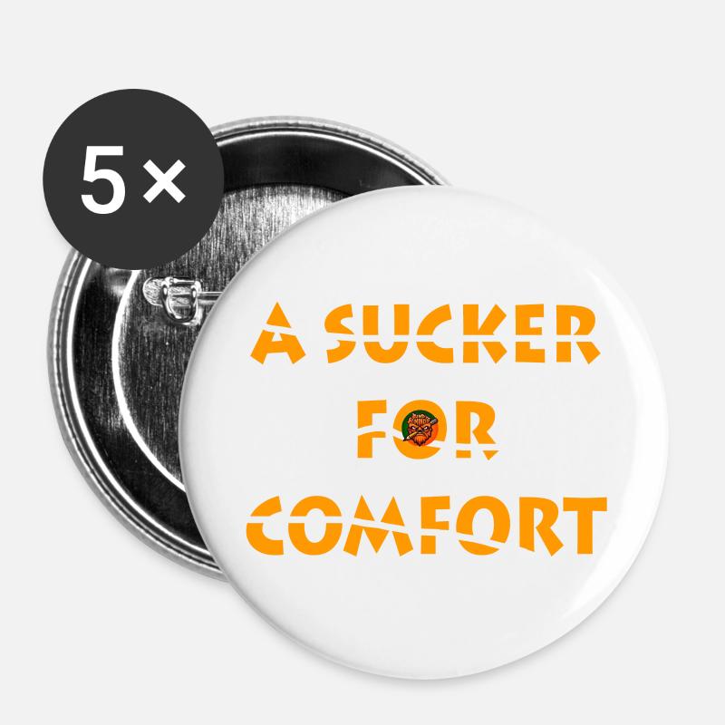 Sucker for comfort - Buttons large 2.2''/56 mm (5-pack) - white