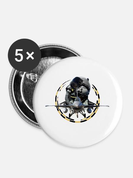 Pilot - Buttons groß 56 mm (5er Pack) - Weiß