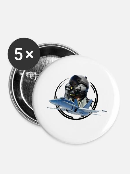 Pilot - Buttons groß 56 mm (5er Pack) - Weiß