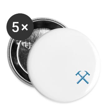 Handyman from father to son - dad gift - Buttons large 2.2''/56 mm (5-pack) - white - Front