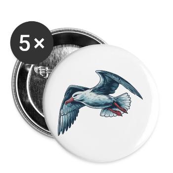 Albatross - Buttons large 2.2''/56 mm (5-pack) - white - Front