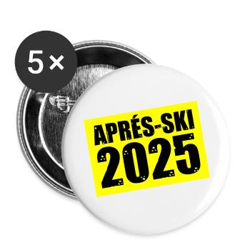 Après-ski 2025 - Buttons large 2.2''/56 mm (5-pack) - white - Front