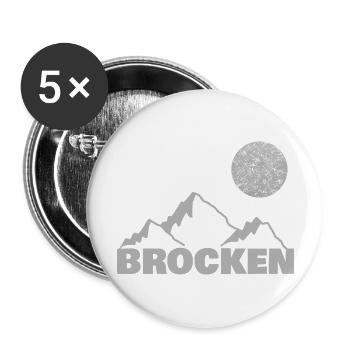 Piece - Buttons large 2.2''/56 mm (5-pack) - white - Front