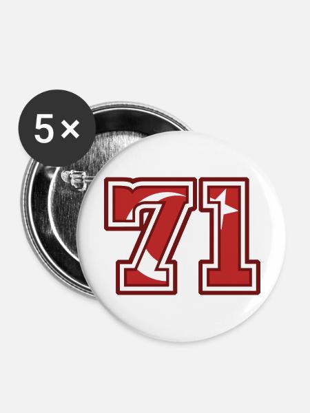 Kırıkkale - Buttons groß 56 mm (5er Pack) - Weiß