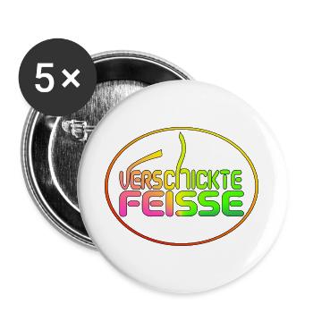 Feisse sent - Buttons large 2.2''/56 mm (5-pack) - white - Front