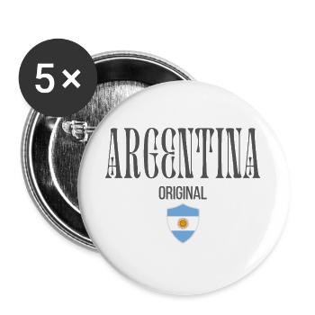 Originaire d’Argentine, né en Argentine - Lot de 5 grands badges (56 mm) - blanc - Devant