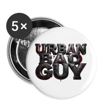 Méchant Fétichisme urbain - Lot de 5 grands badges (56 mm) - blanc - Devant