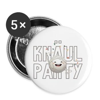 Yarn Ball Party - Buttons large 2.2''/56 mm (5-pack) - white - Front