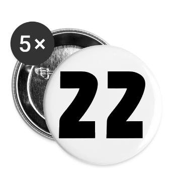 22 - Buttons large 2.2''/56 mm (5-pack) - white - Front