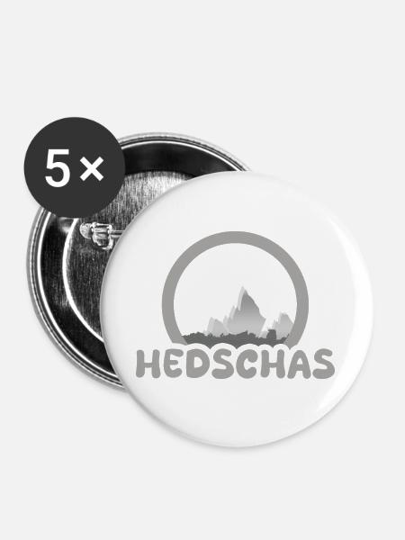 Trekking Hedschas - Buttons groß 56 mm (5er Pack) - Weiß