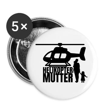 Helicopter Mom Saying Humor - Buttons large 2.2''/56 mm (5-pack) - white - Front