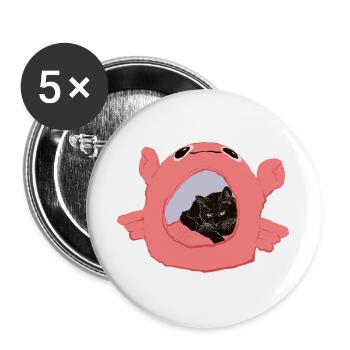 CRAB HOUSE - Buttons large 2.2''/56 mm (5-pack) - white - Front