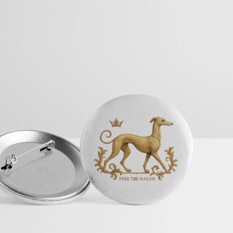 Libérez le Galgo - Broderie n°01 Lot de 5 grands badges (56 mm)