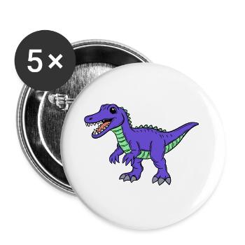 Dino - Buttons large 2.2''/56 mm (5-pack) - white - Front
