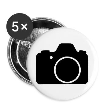 Kamera - Buttons groß 56 mm (5er Pack) - Weiß - Vorne