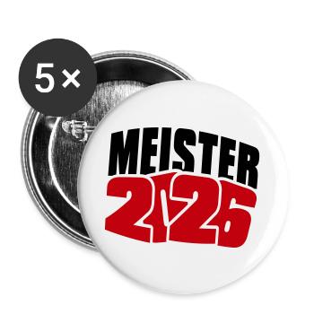 Champion 2026 Championship - Buttons large 2.2''/56 mm (5-pack) - white - Front